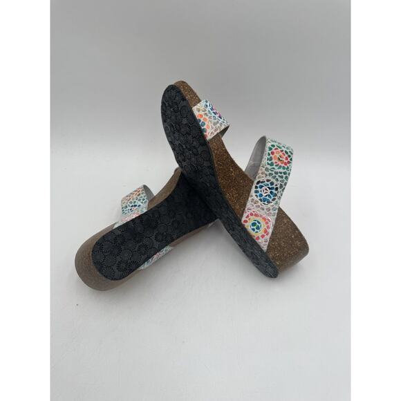 NEW Eric Michael LIAT Women's Dress Sandal White Mosaic EU Size 42 Medium NIB - Picture 9 of 11